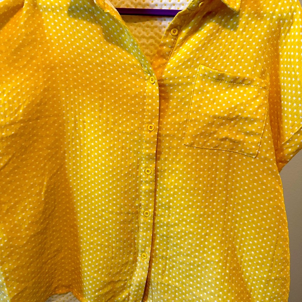 Button Up Shirt - linen/cotton material